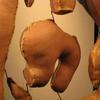 Untitled (detail) fiber wax artificial sinew steel